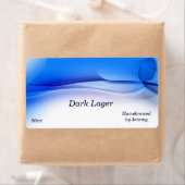 Trendy Blue Beer Label (Insitu)