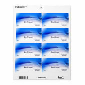 Trendy Blue Beer Label (Vorne)