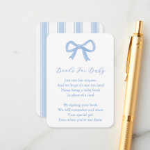 Trendy Blue Bow bringt eine Babydusche mit Büchern