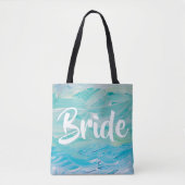 Trendy Blue Bride Tasche (Vorderseite)