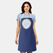 TRENDY BLUE BUSINESS LOGO BRANDY PERSONAL UNIFORM SCHÜRZE (Getragen)