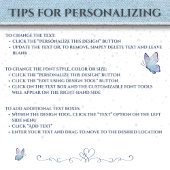 Trendy Blue Denim Birthday Party Fevor Box Geschenkschachtel