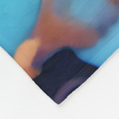 Trendy Blue Gelb Gold Imitate Marmor Fleecedecke (Ecke)