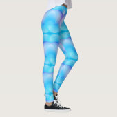 Trendy Blue Gradient Soap Bubbles Muster Legg Leggings (Rechts)