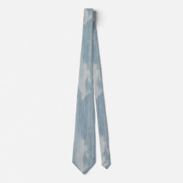 Trendy Blue Jean Fabric Neck Tie Krawatte