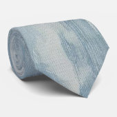 Trendy Blue Jean Fabric Neck Tie Krawatte (Gerollt)