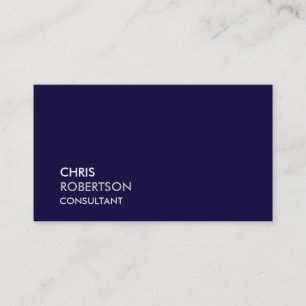 Trendy Blue Modern Attraktive Business Card Visitenkarte