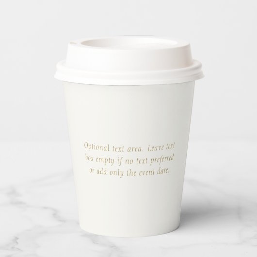 Trendy Blue Ribbon | Liebe ist Brauen Pappbecher (Rückseite)