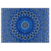 Trendy Blue Sapphire Island Boho Schneidebrett (Vorderseite)