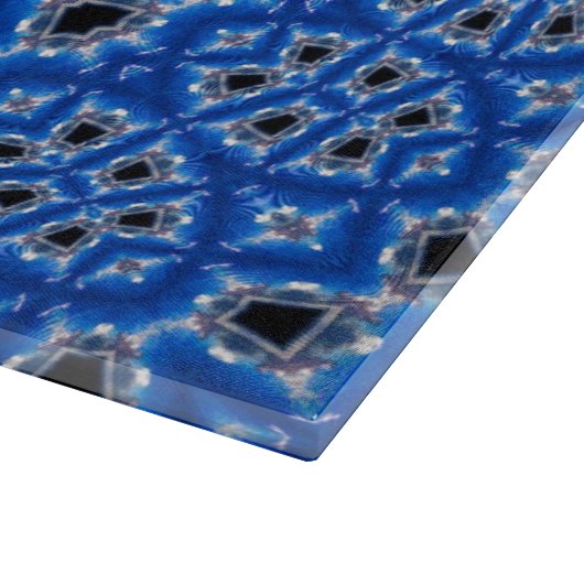 Trendy Blue Sapphire Island Boho Schneidebrett (Ecke)