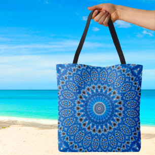 Trendy Blue Sapphire Island Boho Tasche