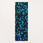 Trendy Blue Seagreen Camouflage Yogamatte (Rückseite)
