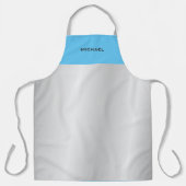 Trendy Blue Silver Gray Modernes Beruflich Schürze (Vorderseite)