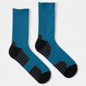 Trendy Blue Smooth Solid Socken (Rechts)