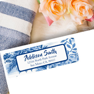 Trendy Blue Toile Rückgabeadresse