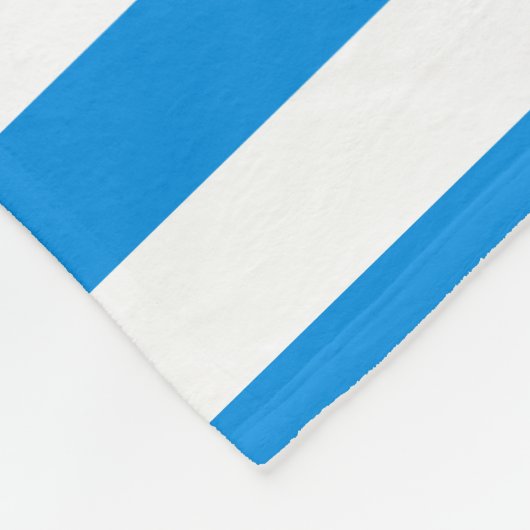 Trendy Blue White Striping Elegante Vorlage Große Fleecedecke (Ecke)