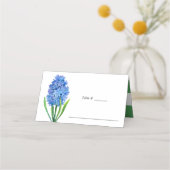 Trendy Blume Blue Hydrangea Hochzeitsplatz Platzkarte (Vorderseite)