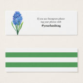 Trendy Blume Blue Hydrangea Instagram Karten Mini (Vorne & Hinten)