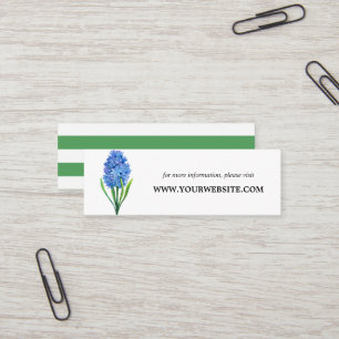 Trendy Blume Blue Hydrangea Website Cards   Mini Mini Visitenkarte