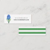Trendy Blume Blue Hydrangea Website Cards | Mini Mini Visitenkarte (Vorne/Hinten)
