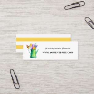 Trendy Blume Bunch Blume Website Cards   Mini Visitenkarte