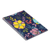 Trendy Blume nahtlos. Kleiner Vintager Flor Notizblock (Rechte Seite)