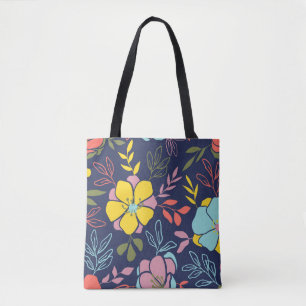 Trendy Blume nahtlos. Kleiner Vintager Flor Tasche
