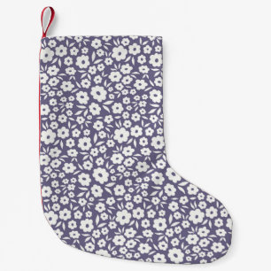 Trendy Blume nahtlos. Kleiner Vintager Flor Weihnachtsstrumpf