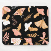 Trendy Blume, Pilze und Schmetterlinge Mousepad (Vorne)