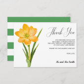 Trendy Blume Yellow Crocus Wedding Danke (Vorne/Hinten)