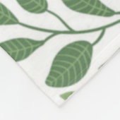 Trendy Blumenmuster Rosa Lila Grünanlage Fleecedecke (Ecke)