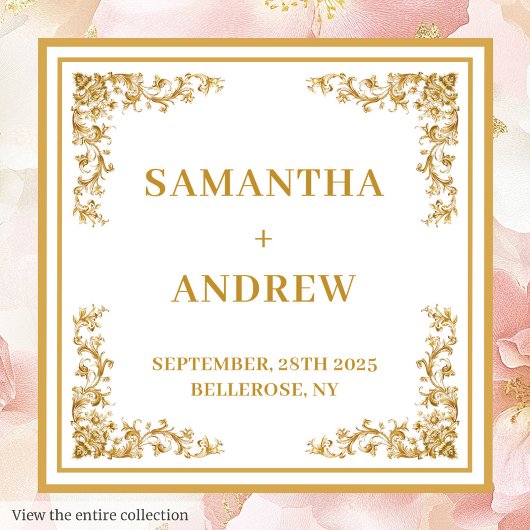 Trendy Blush Elfenbein Aquarell Hochzeitsnapkins Serviette