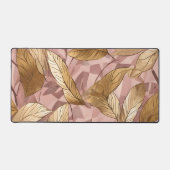 Trendy Blush Pink Gold Boho Blätter Collection Schreibtischunterlage (Vorderseite)