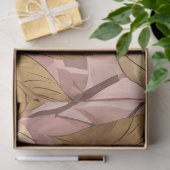 Trendy Blush Pink Gold Boho Blätter Collection Seidenpapier (Geschenk)