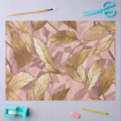 Trendy Blush Pink Gold Boho Blätter Collection Seidenpapier (Basteln)