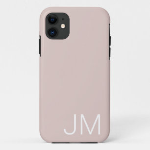 Trendy Blush Pink Oversified Mit Monogramm Initial Case-Mate iPhone Hülle
