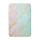 Trendy Blush Pink Soft Mint Gold Luxury Collection Badematte (Vorderseite Vertikal)