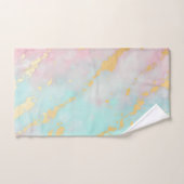 Trendy Blush Pink Soft Mint Gold Luxury Collection Badhandtuch Set (Handtuch)