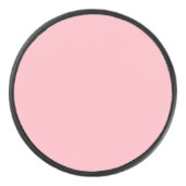 Trendy Blush Pink Solid Color | Klassisches Elegan Eishockey Puck (Vorderseite)