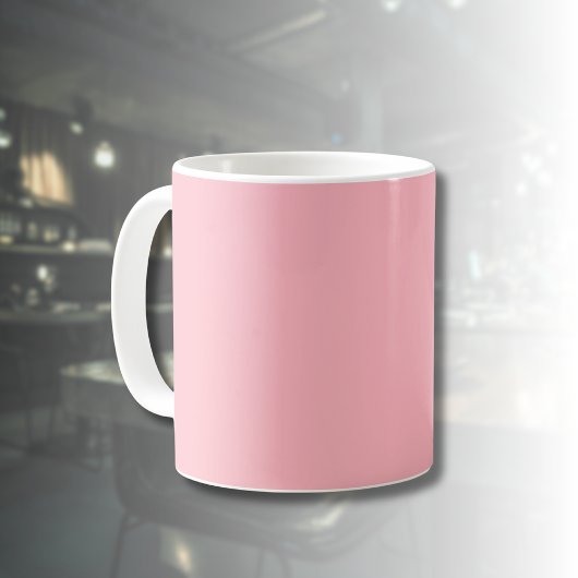 Trendy Blush Pink Solid Color | Klassisches Elegan Kaffeetasse