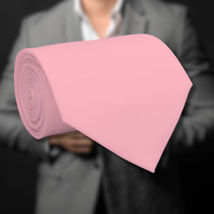 Trendy Blush Pink Solid Color Klassisches Elegan Krawatte