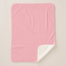 Trendy Blush Pink Solid Color | Klassisches Elegan Sherpadecke