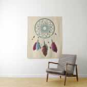 Trendy Bohemisch Aquamarin & Lila Dream Catcher Wandteppich (Beispiel)