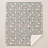 Trendy Bohemisch Arrows & Teepees Sherpadecke (Vorderseite)