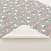 Trendy Bohemisch Arrows & Teepees Sherpadecke (3/4)