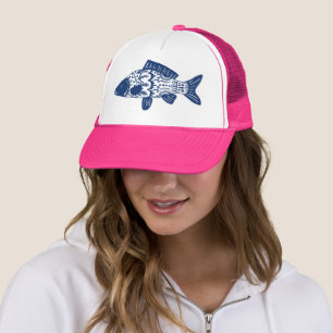Trendy Bohemisch Floral Fish Truckerkappe