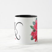 Trendy boho angepasste rote Blume Kirsty name Tasse (Zentrum)