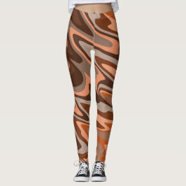Trendy boho braun, Abstrakt Leggings