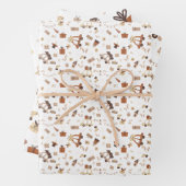 Trendy Boho Brown Christmas Geschenkpapier Set (Beispiel)