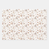 Trendy Boho Brown Christmas Geschenkpapier Set (Vorderseite)